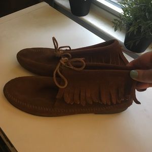 Minnetonka Fringed Moccasins
